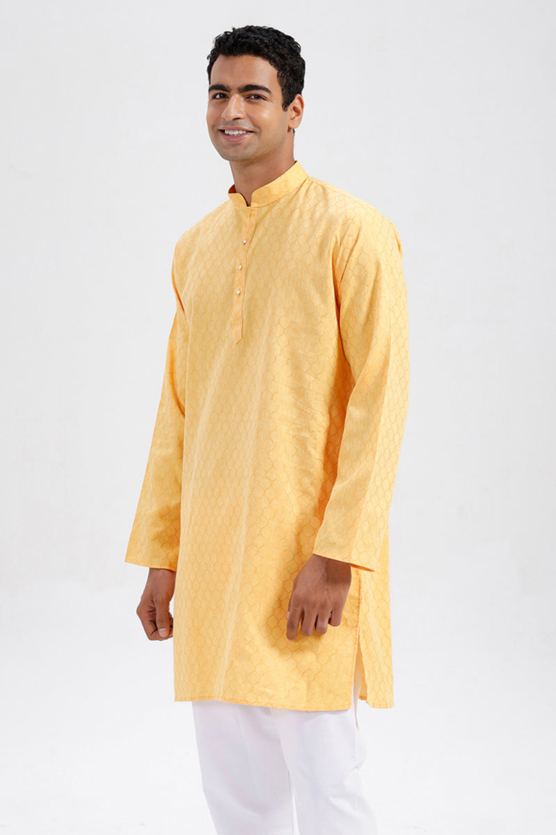 Lightweight cotton kurta for festive wear