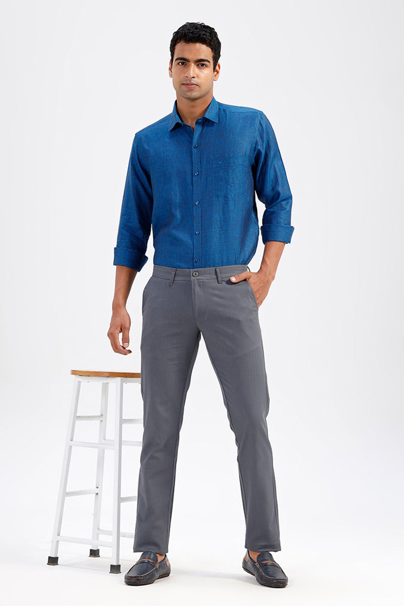 Premium Linen Royal Blue Shirt