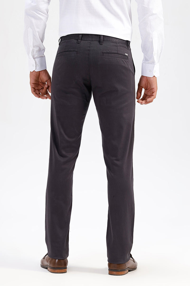 Basic Chino - Iron Gray Trouser For Men | Ariser