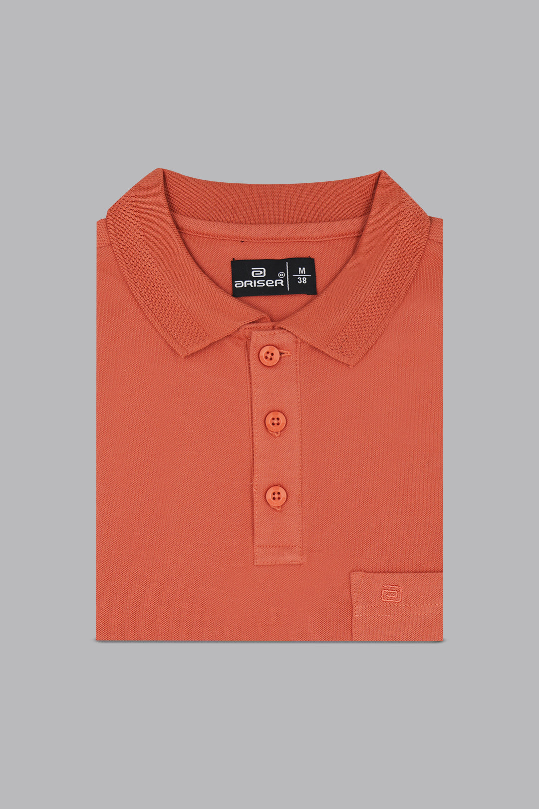Lycra Polo - Coral Orange T-Shirts For Men | Ariser