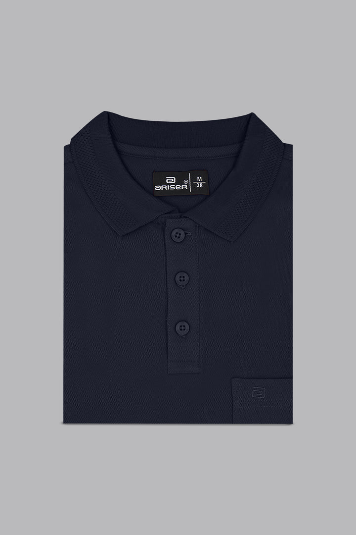 midnight navy polo t-shirt
