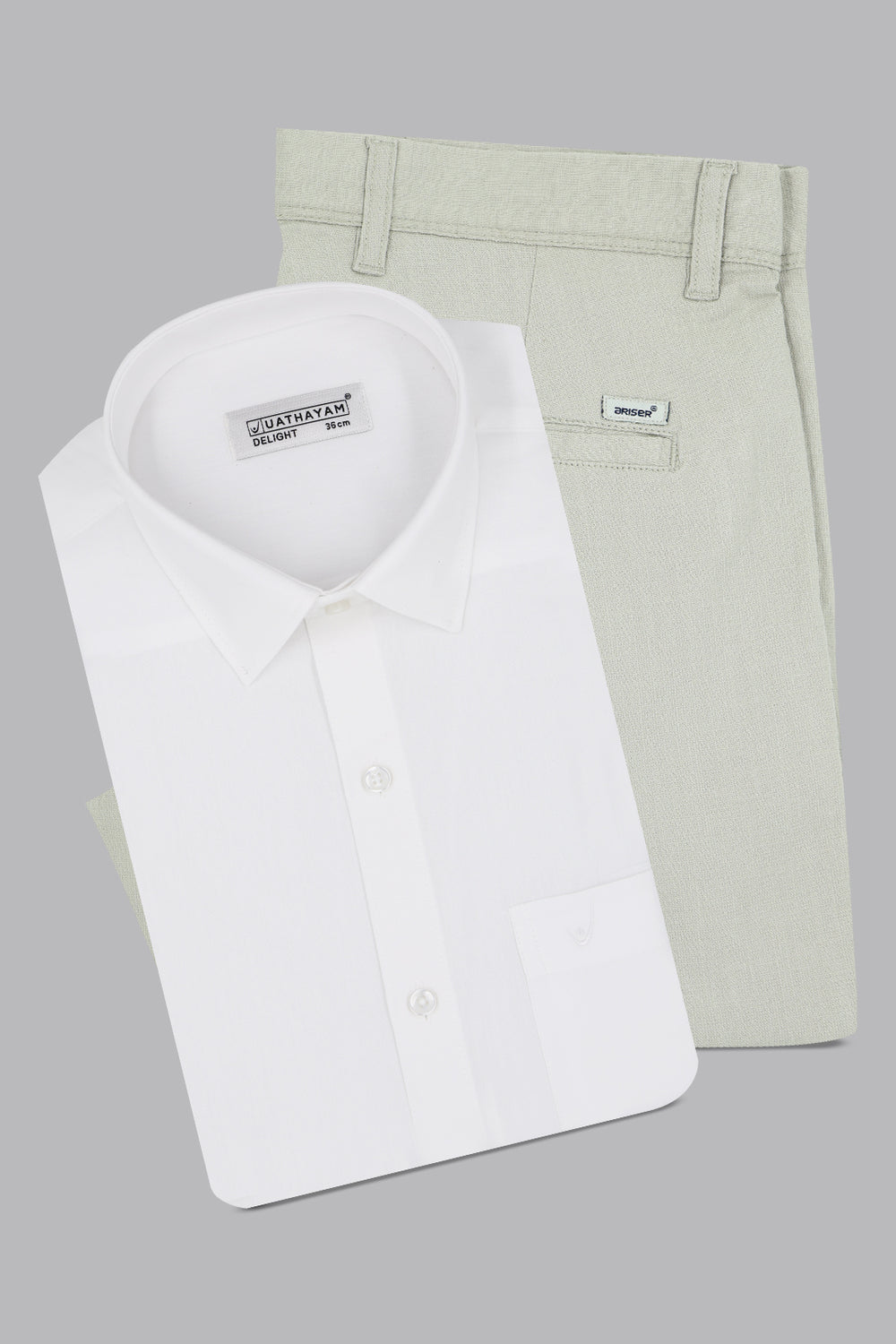 men’s white formal shirt combo