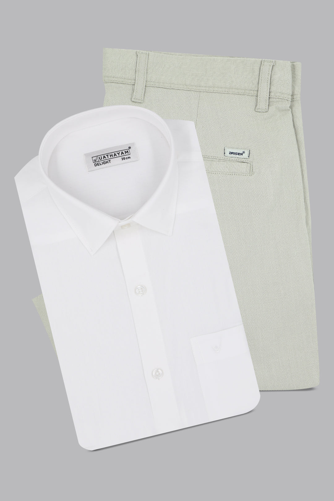 men’s white formal shirt combo