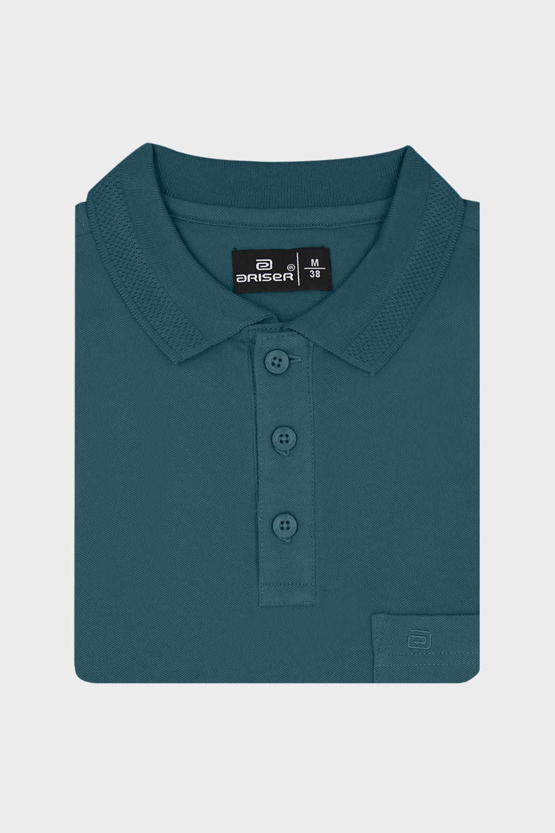 Macro Polo + Lycra Polo - Anthracite & Deep Teal Green T-Shirts Pack Of 2 Combo For Men | Ariser