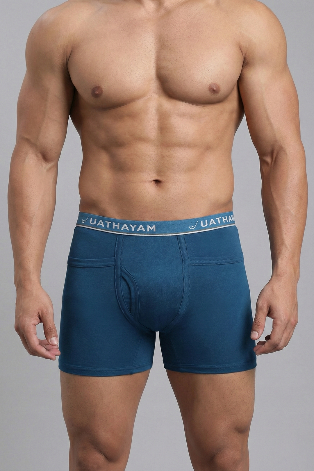 Uathayam men ocean blue cotton trunks
