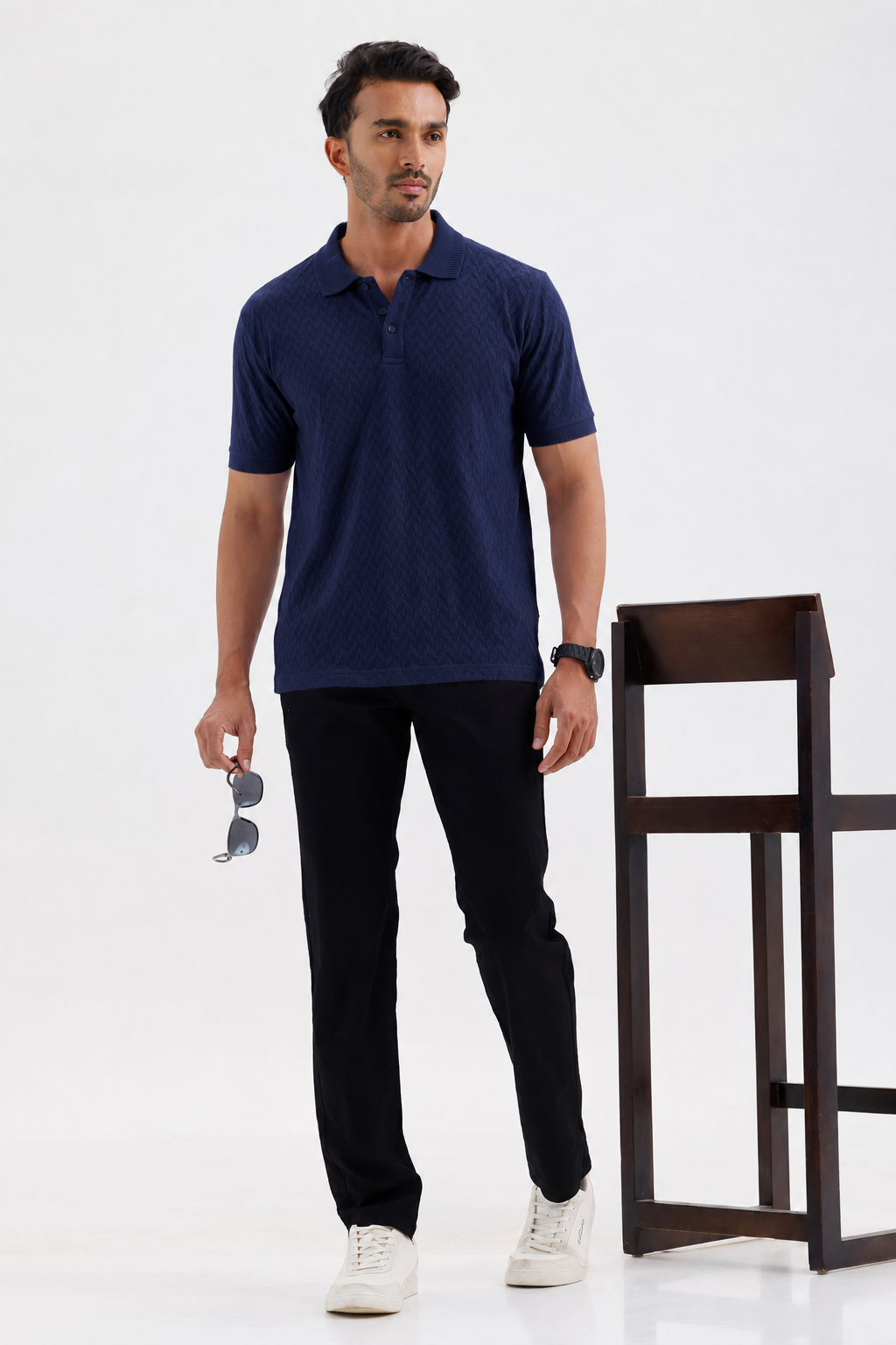 Fashion Polo - Deep Blue T-Shirts For Men | Ariser