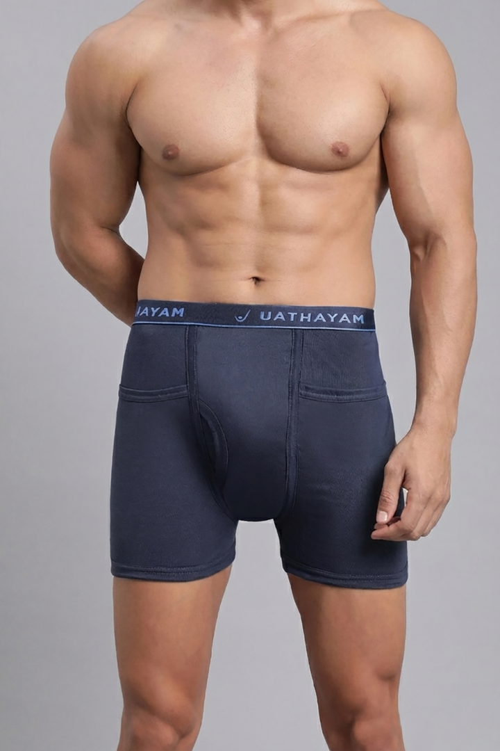 Ultimate Fine dark slate blue trunks for men