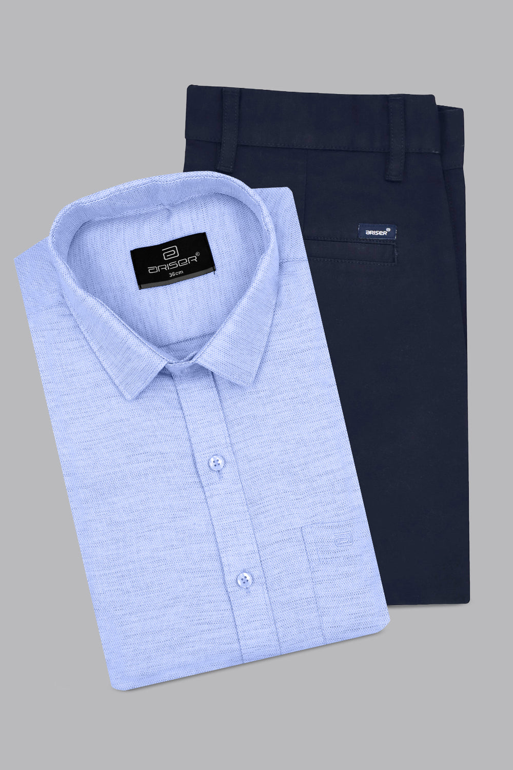 purple blue shirt