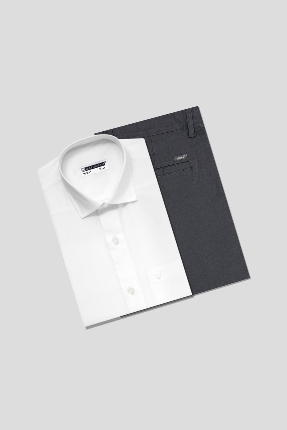 Smokey gray trouser for men