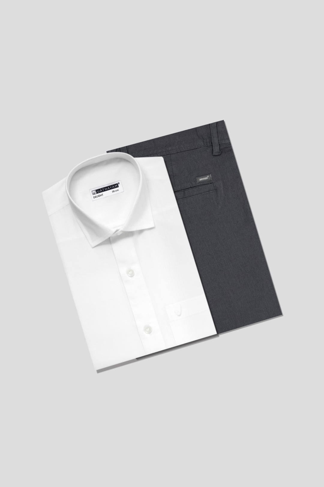 Smokey gray trouser for men