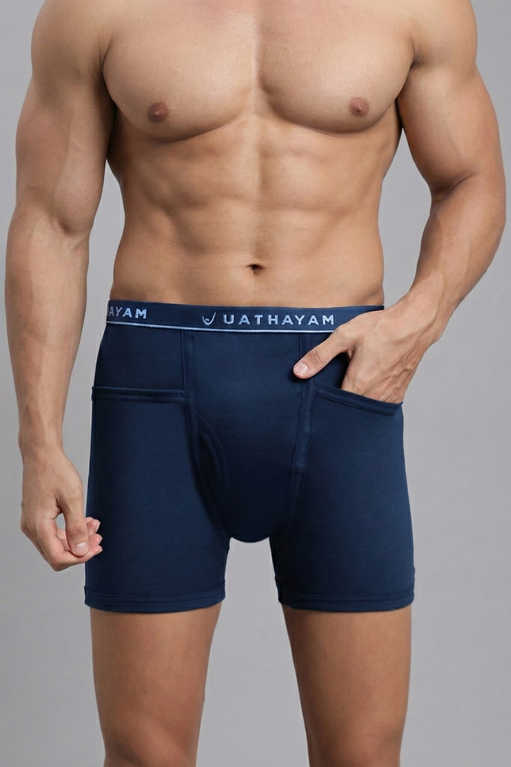 Ultimate Fine ink blue trunks for men