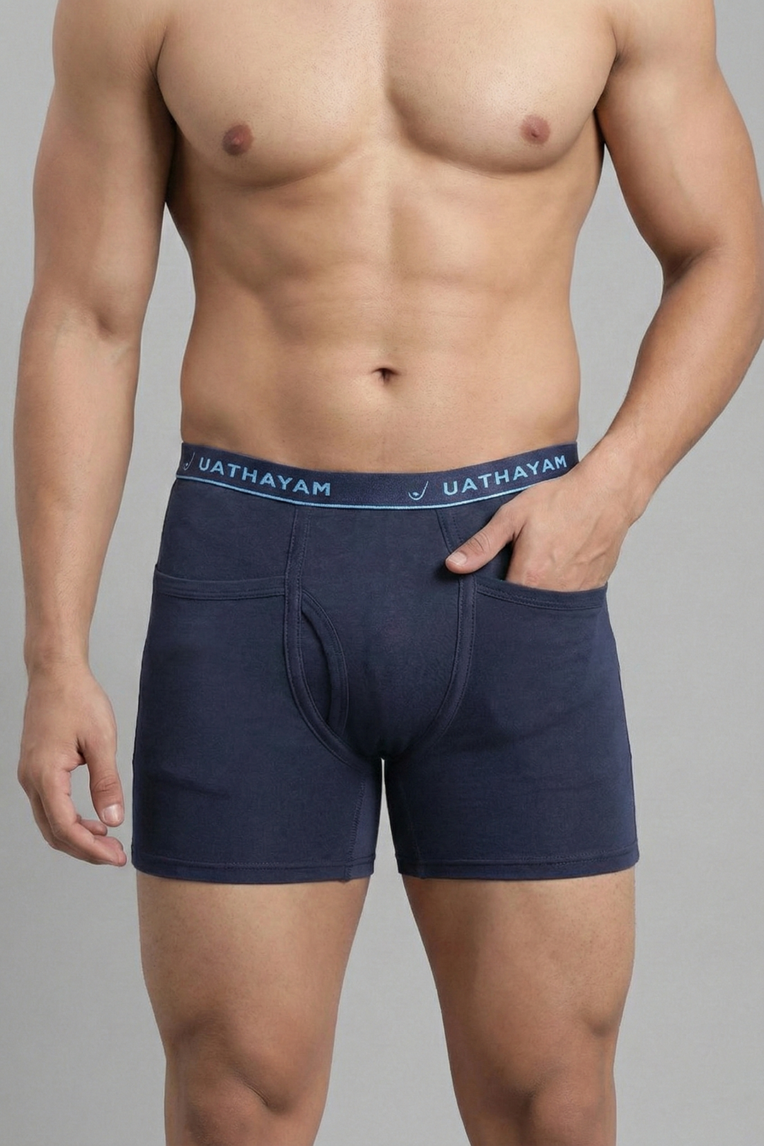 Midnight blue men daily wear trunks Uathayam