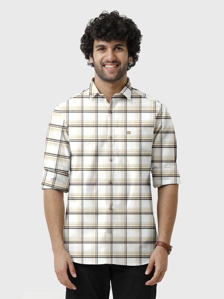Stylish mens checked shirts