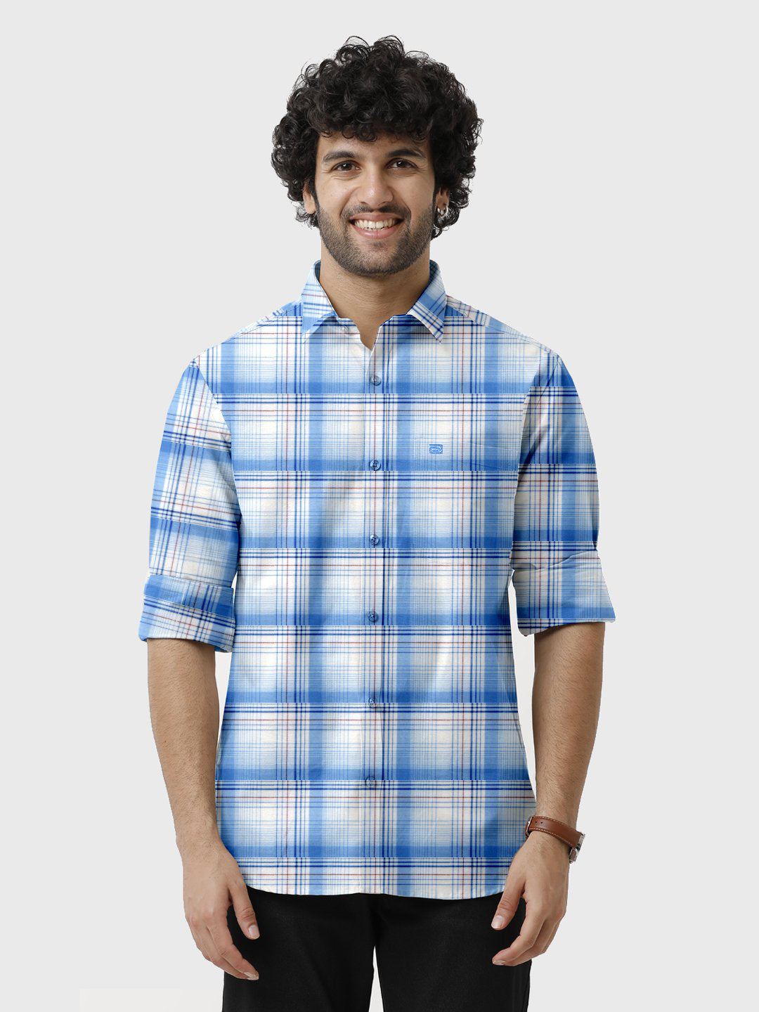 Stylish mens checked shirts