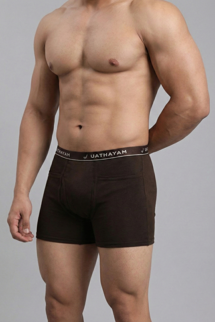 Rodeo Fine chocolate brown trunks for men