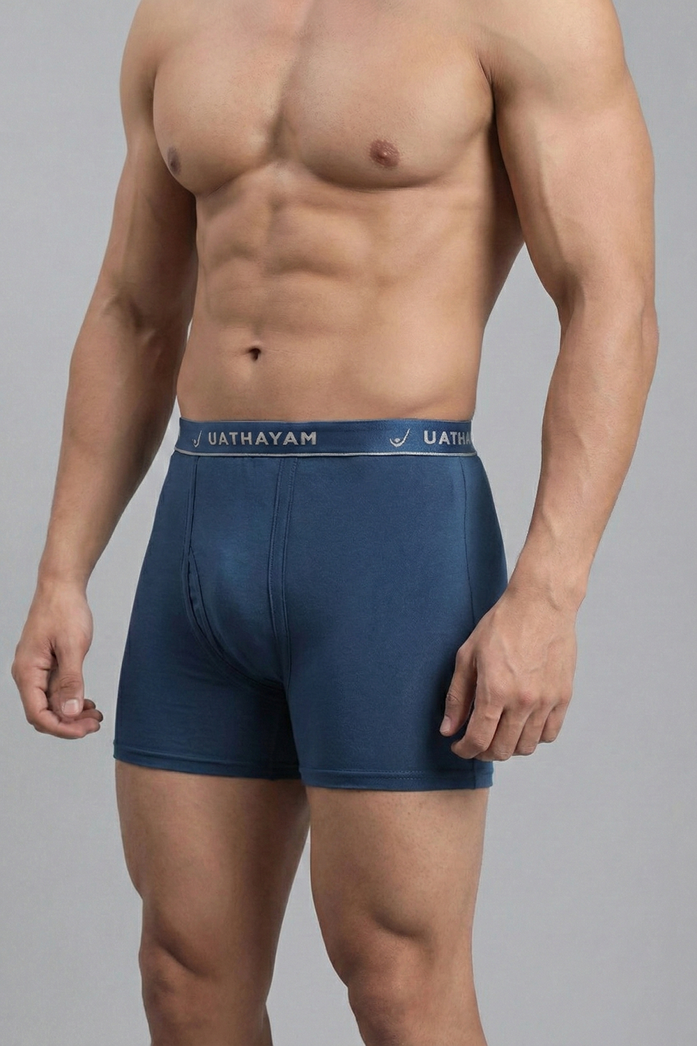 Uathayam men’s dark blue trunks outer elastic without pocket