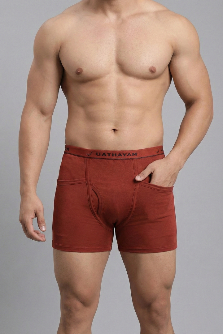 Ultimate Fine dark cocoa trunks for men