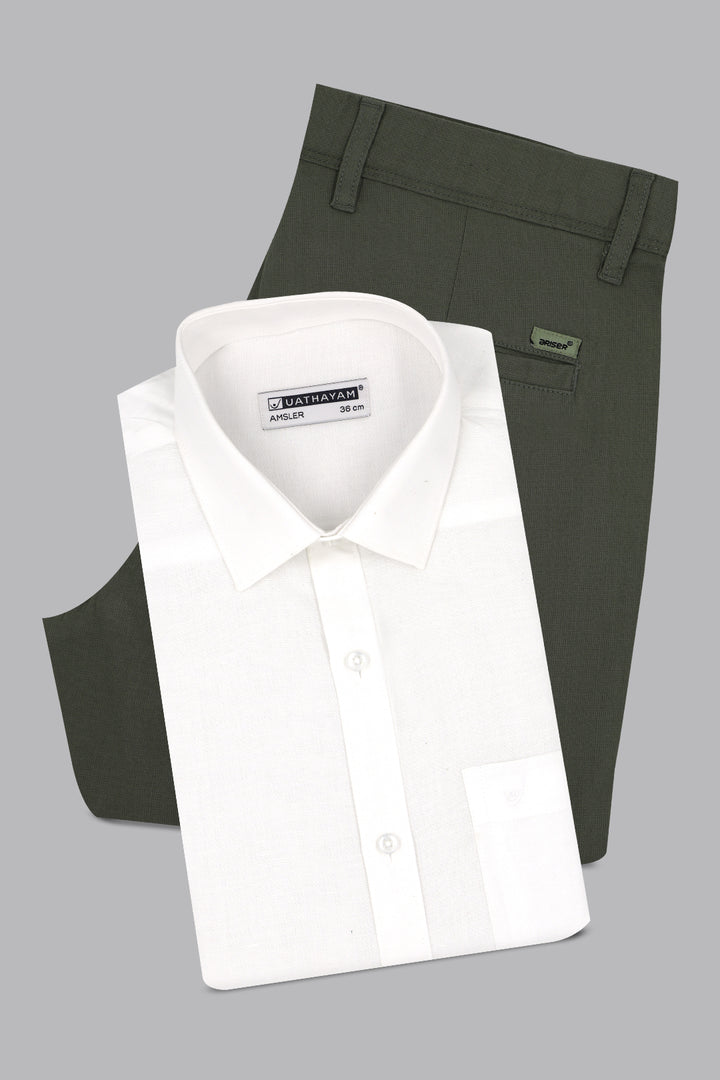 dark jungle green trousers
