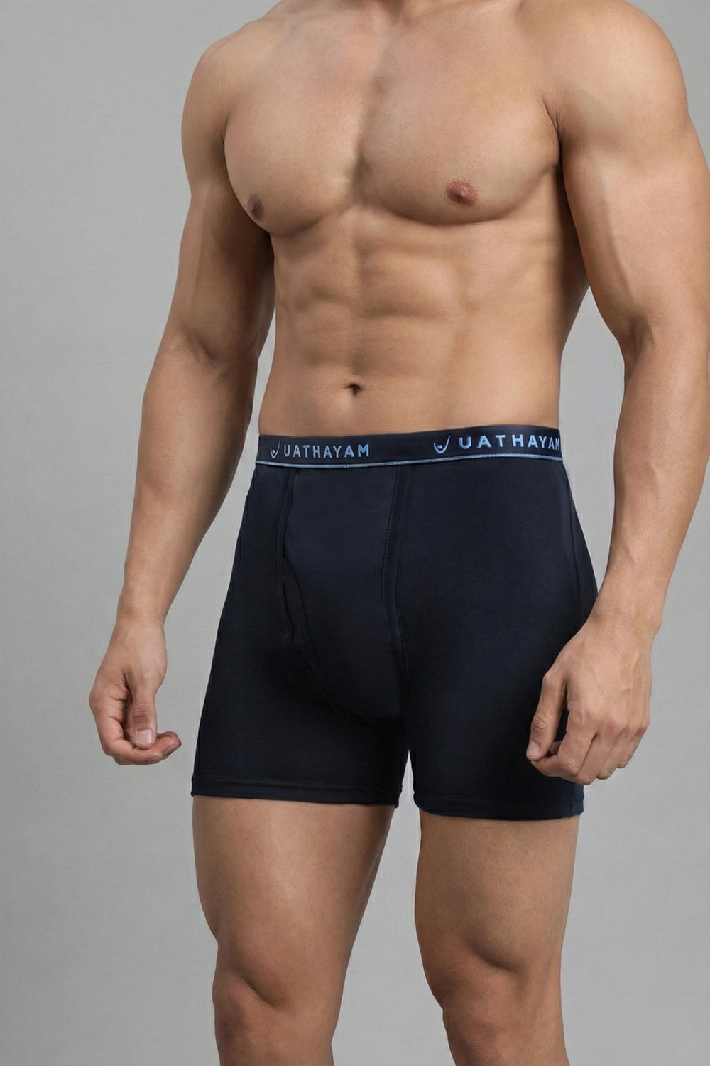 Uathayam men’s ink blue trunks 100% cotton single jersey
