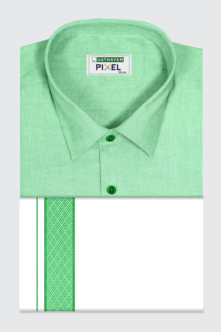 Pixel Grand men’s traditional shirt and dhoti set