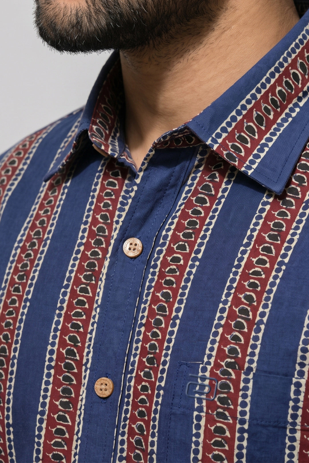 Congo + Basic Chino - Classic Blue Shirt With Sandal Trouser Combo For Men | Ariser