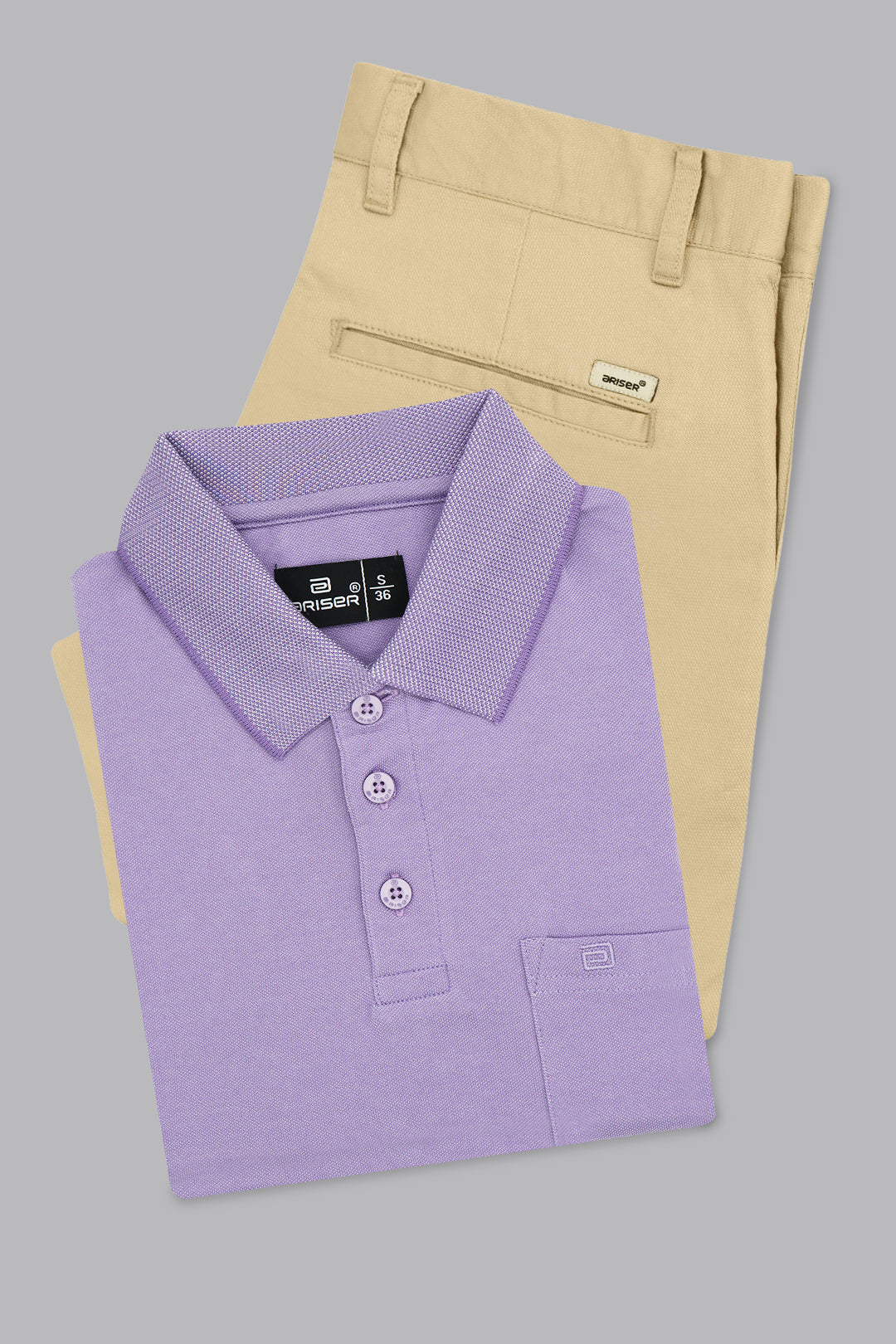 Stylish lavender purple t shirt outfit