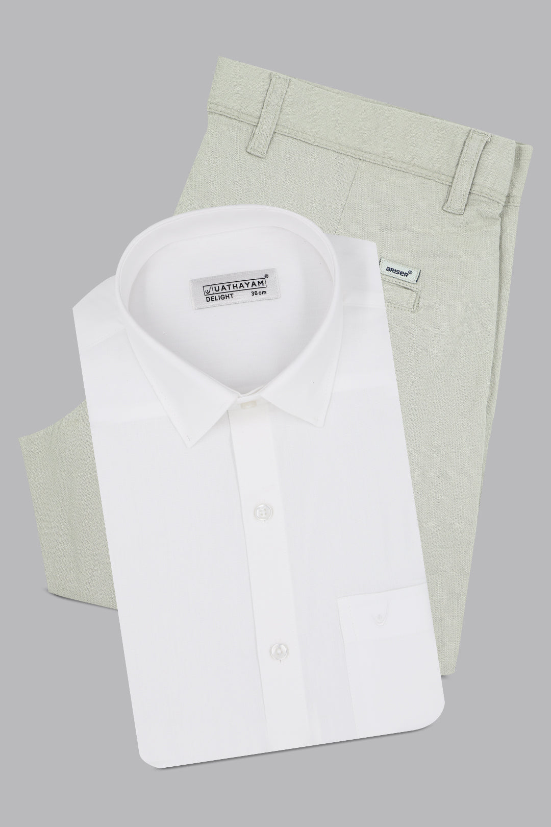 light gray pant outfit