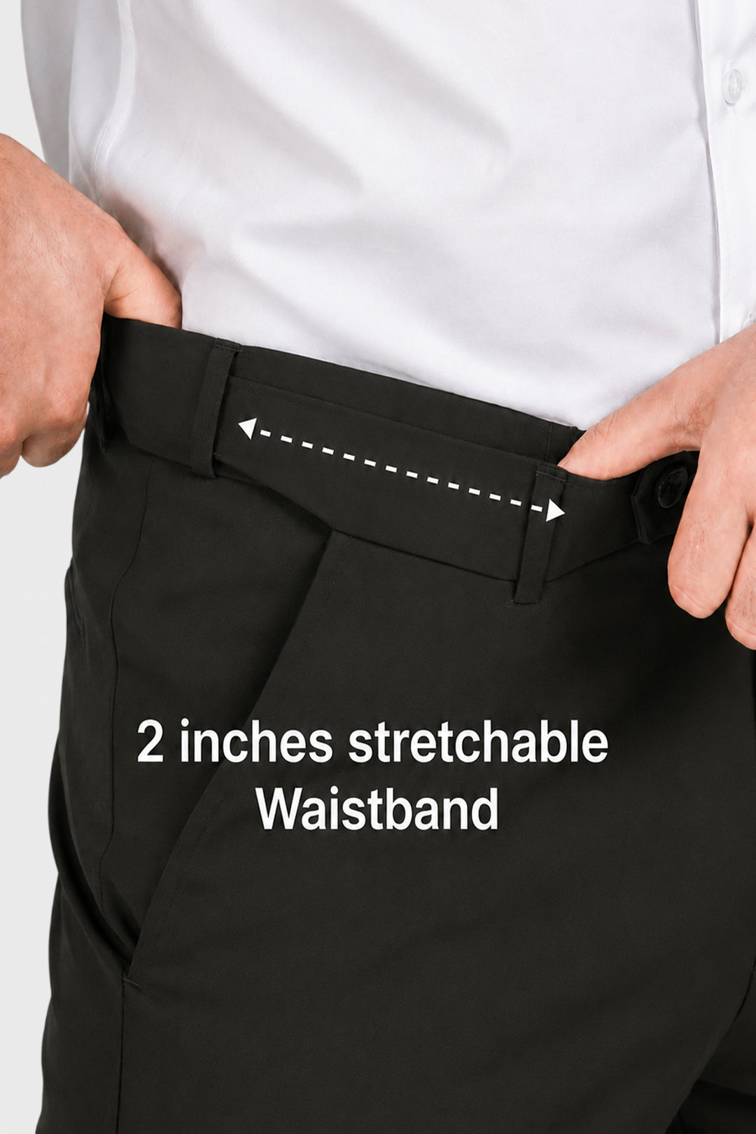 Auto Flex - Dark Olive Green Stretchable Formal Trousers For Men | Ariser