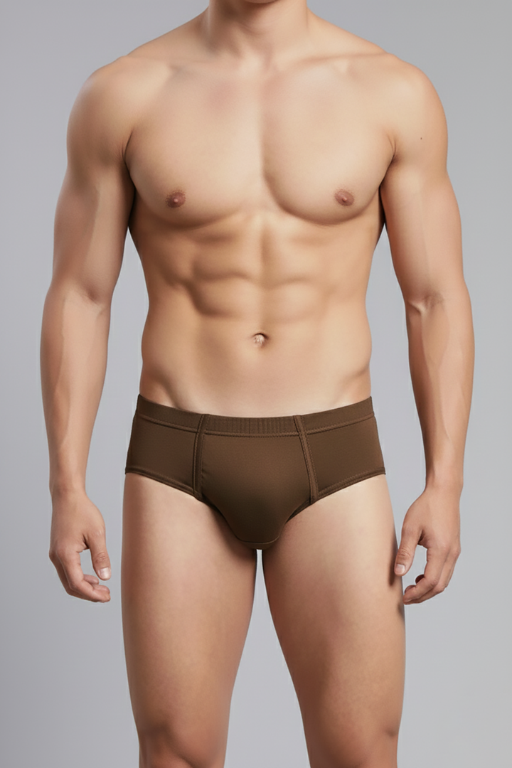 Uathayam Vennto IE men’s inner elastic briefs Toffee Brown
