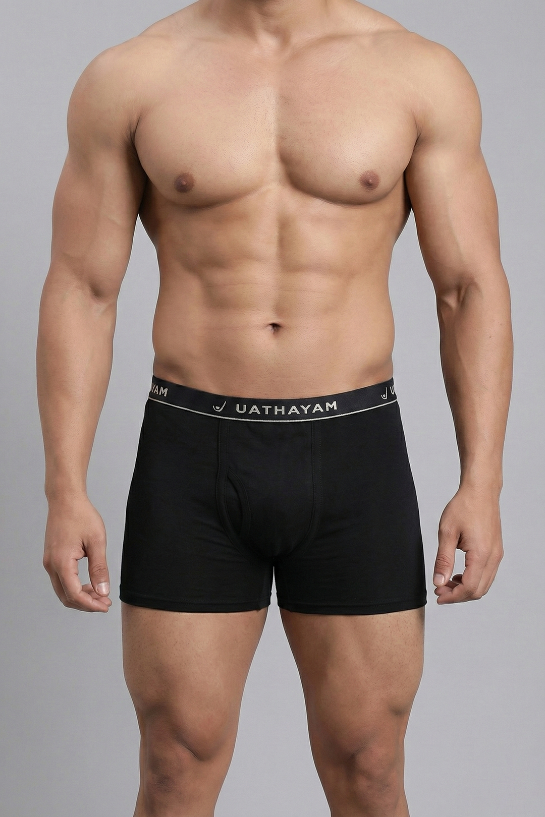 Ultimate Fine chocolate brown cotton trunks for men without pocket