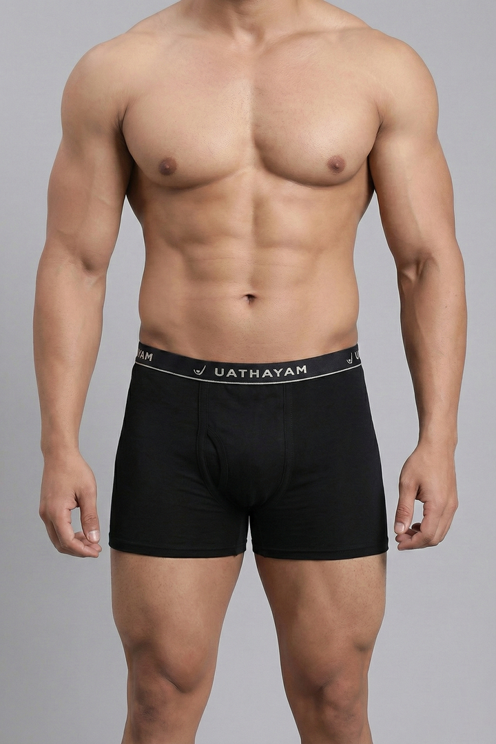 Ultimate Fine chocolate brown cotton trunks for men without pocket