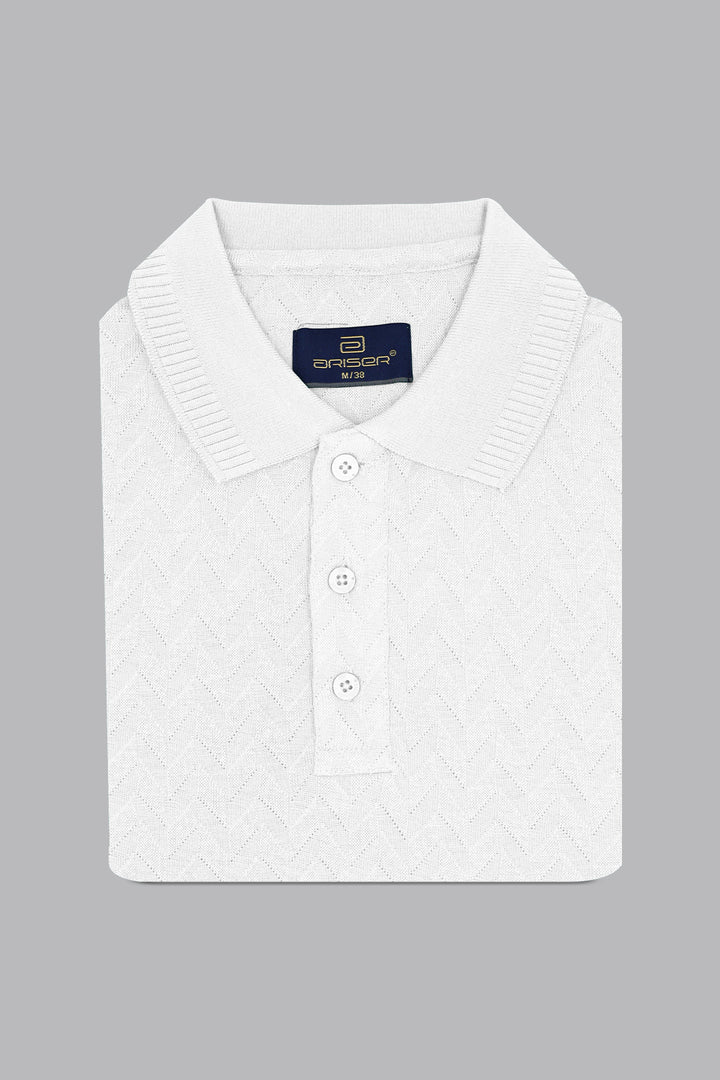 Fashion Polo - Pure White T-Shirts For Men | Ariser