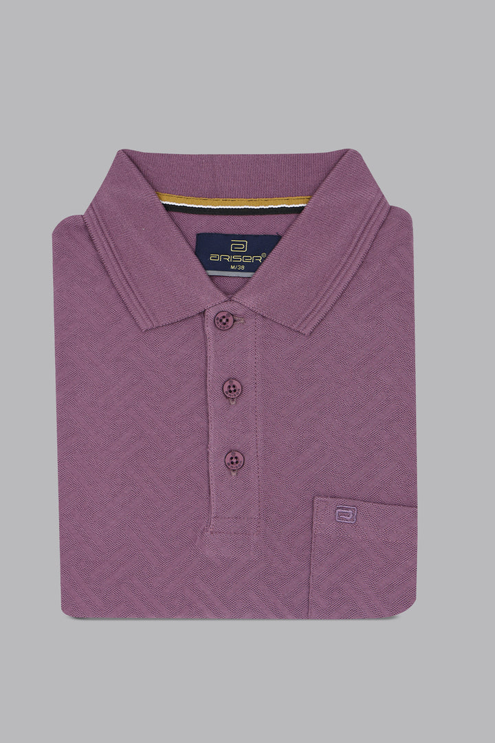 Clark Polo - Mulberry Mist T-Shirts For Men | Ariser