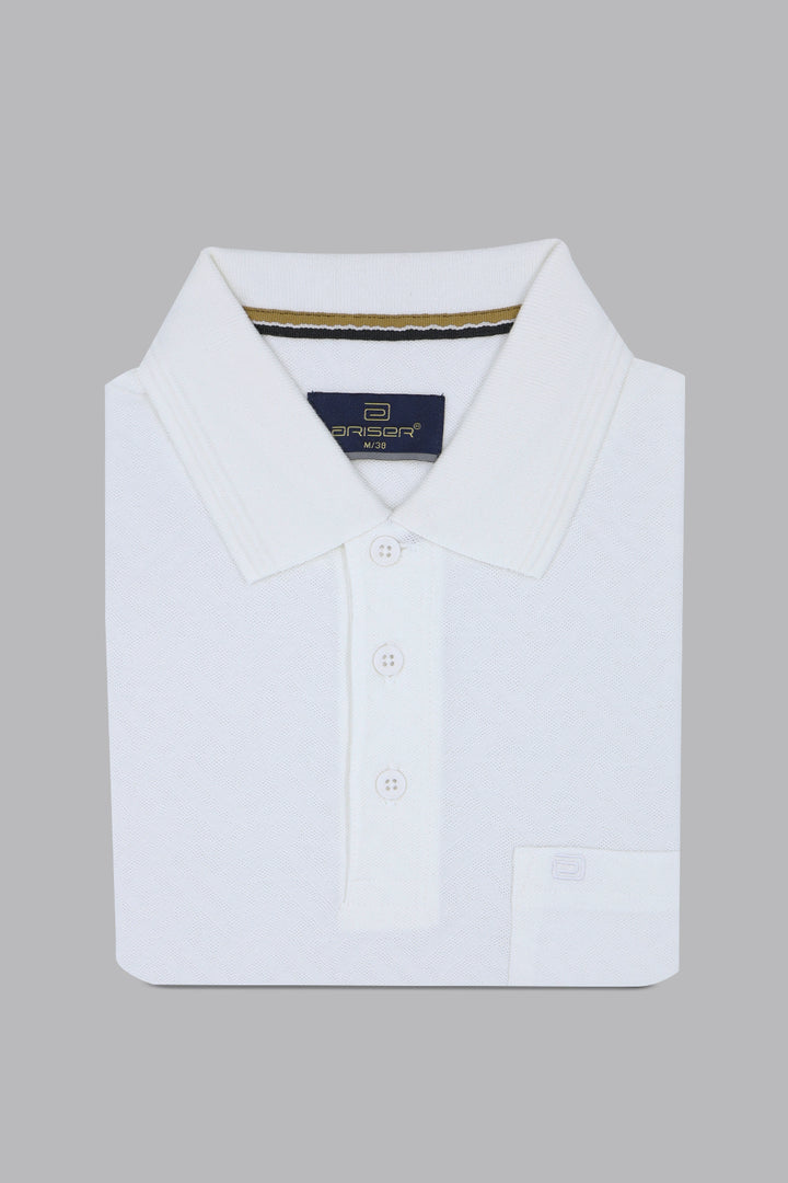 Clark Polo - Cloud White T-Shirts For Men | Ariser