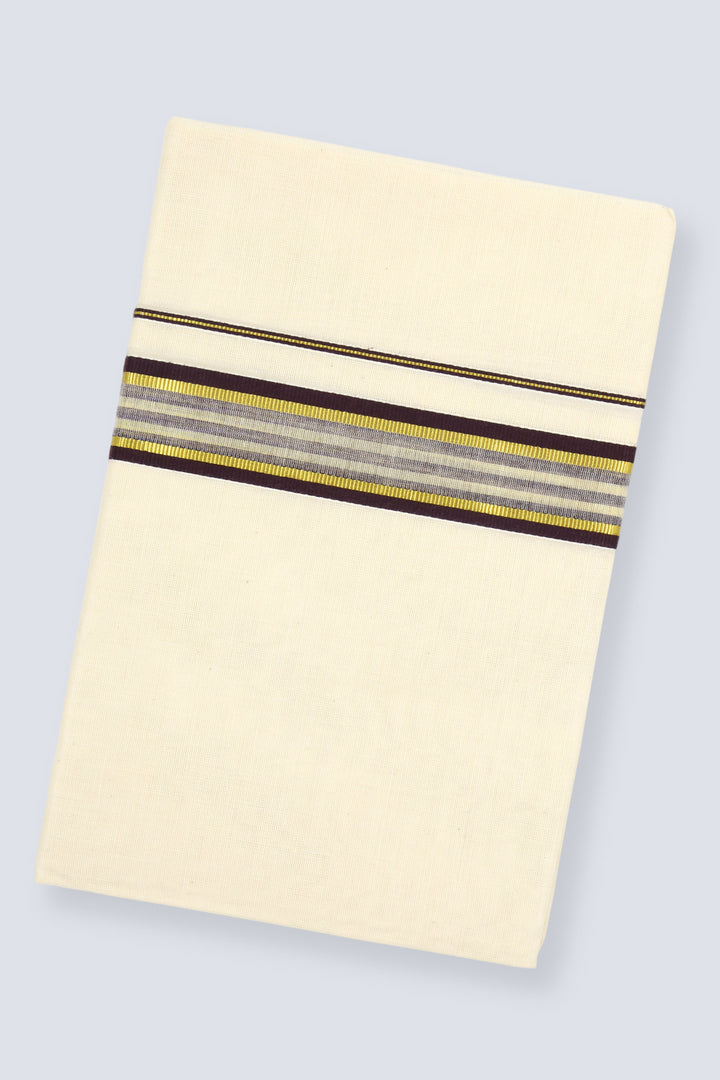 Brown Fancy Border Dhoti