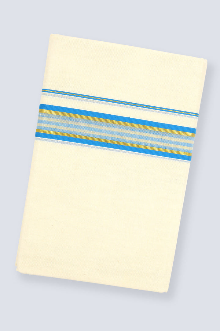 Blue Kora Dhoti For Men