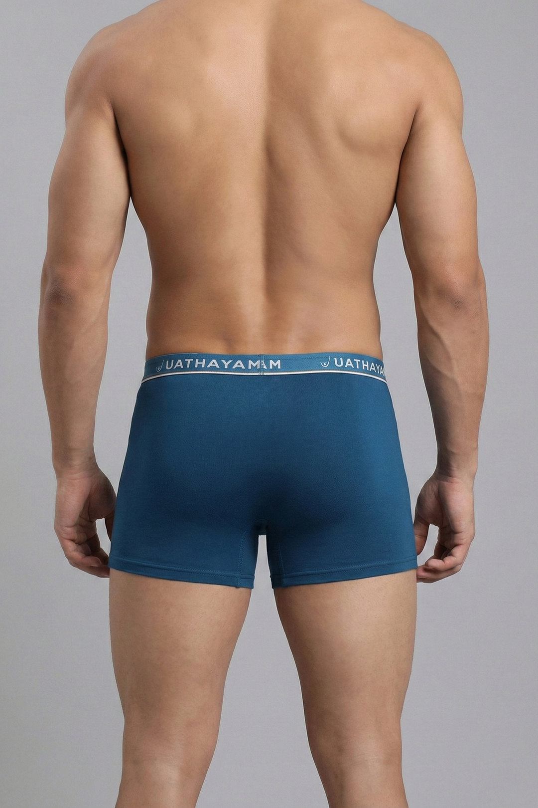 Cotton trunks for men ocean blue colour