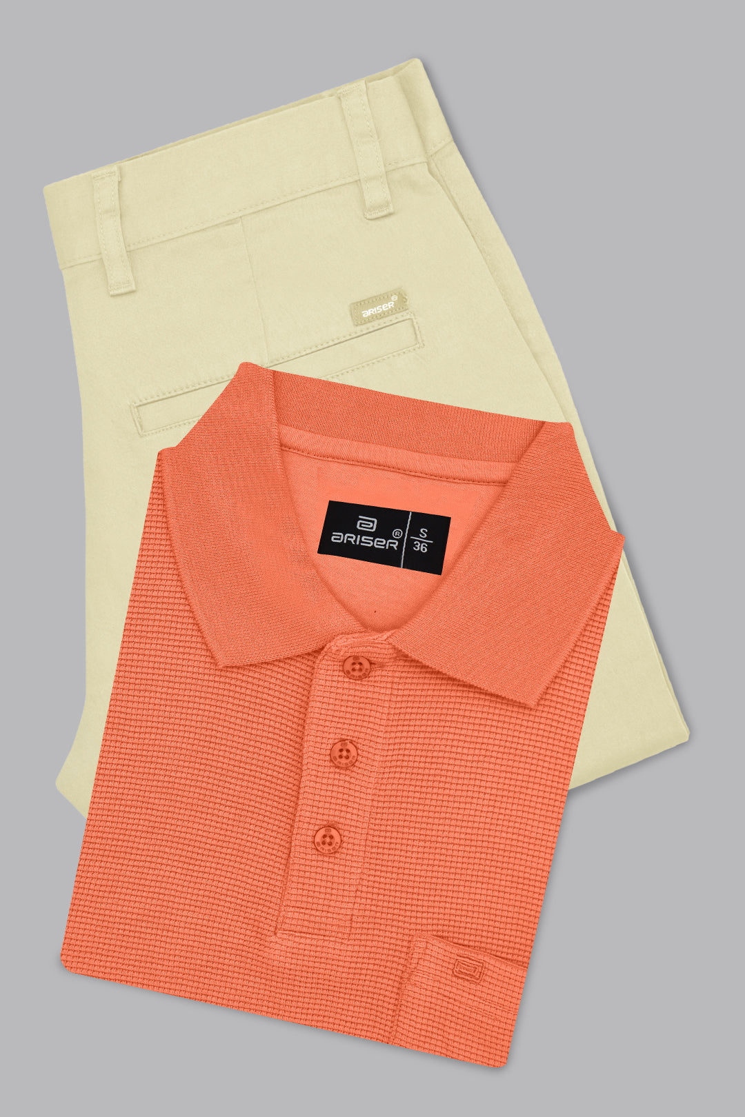 coral peach polo t shirt cotton rich