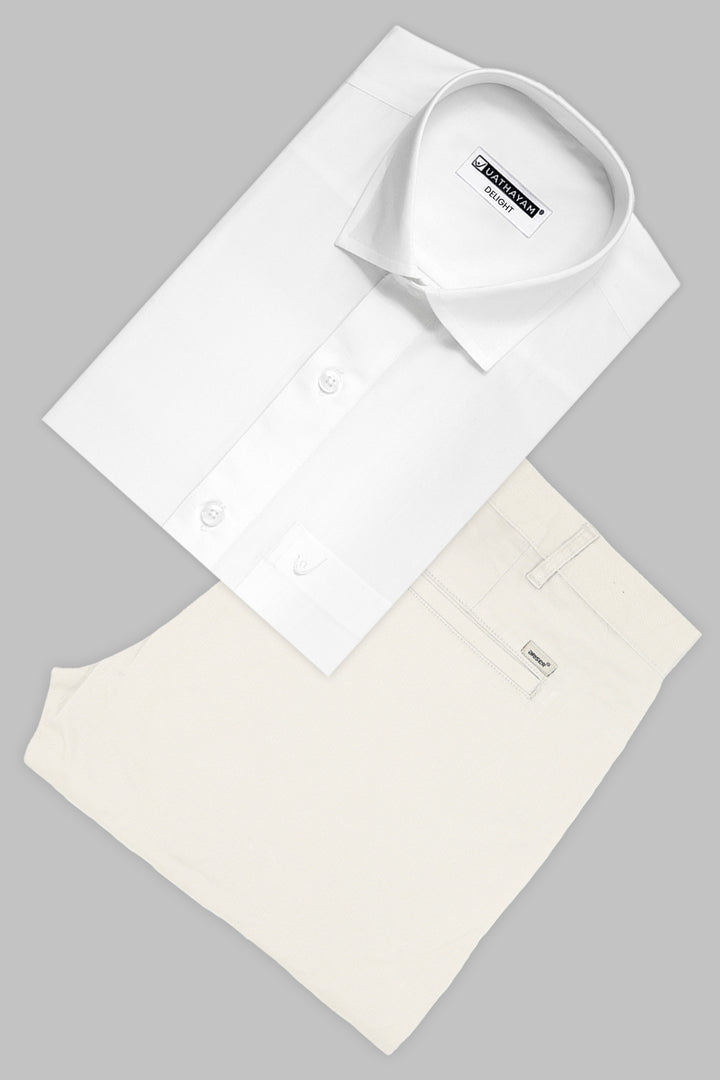 Uathayam Delight and Modern Chino Beige Formal Wear Combo