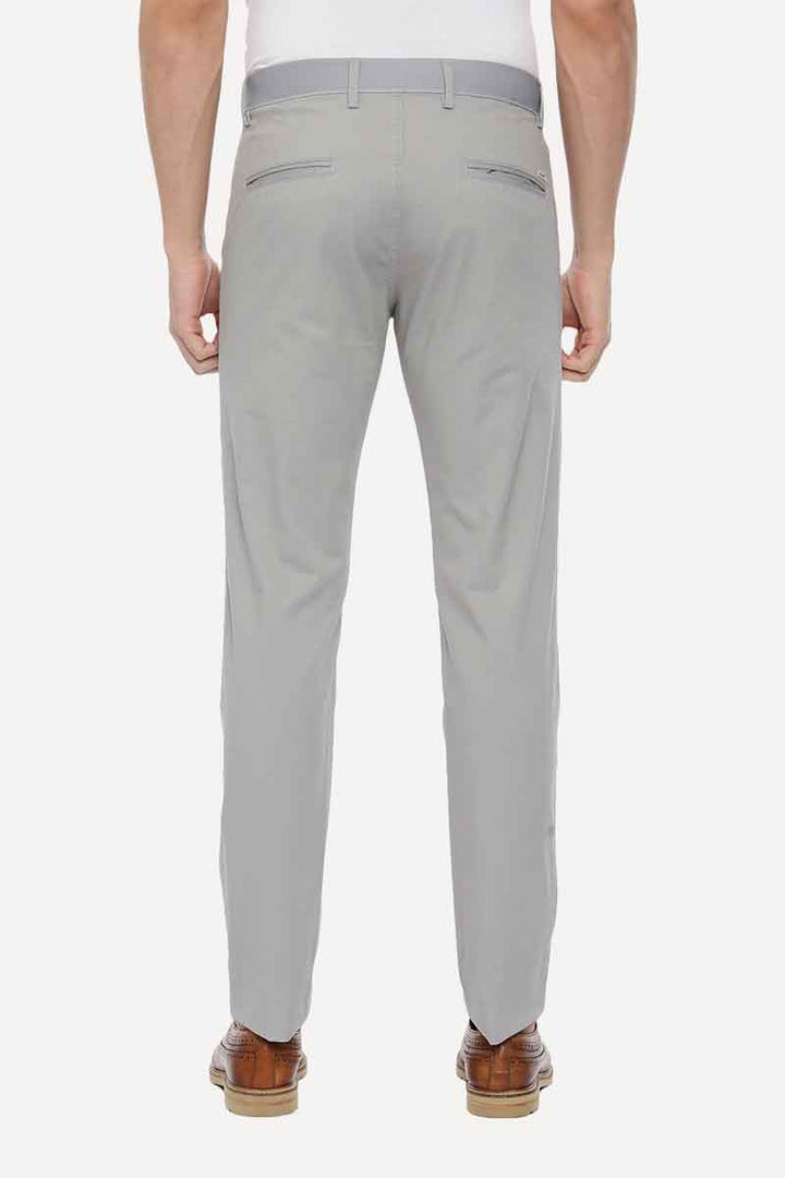 Brooklyn - Steel Gray Cotton Lycra Trousers TR19004