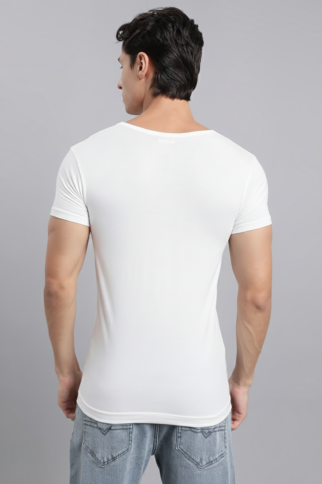 Kings RNS - 100% Cotton  White Vest For Mens Combo (Pack of 5) | Uathayam