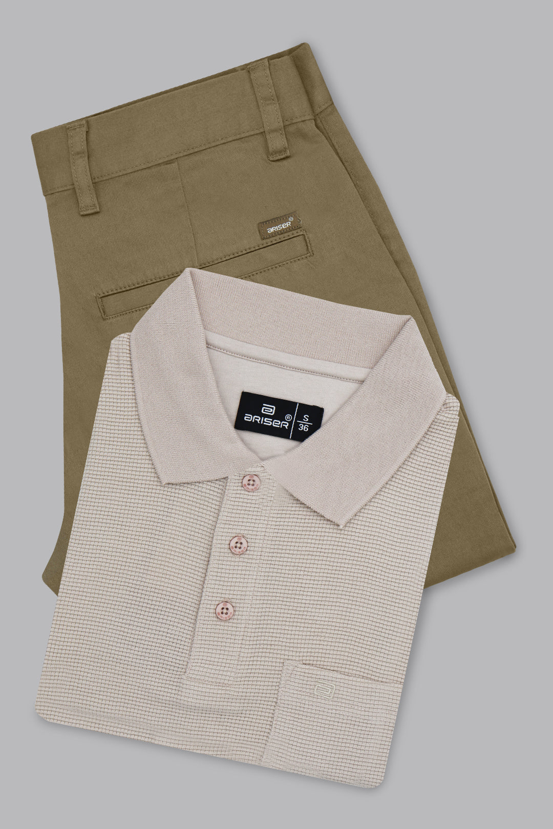 waffle polo t shirt for men