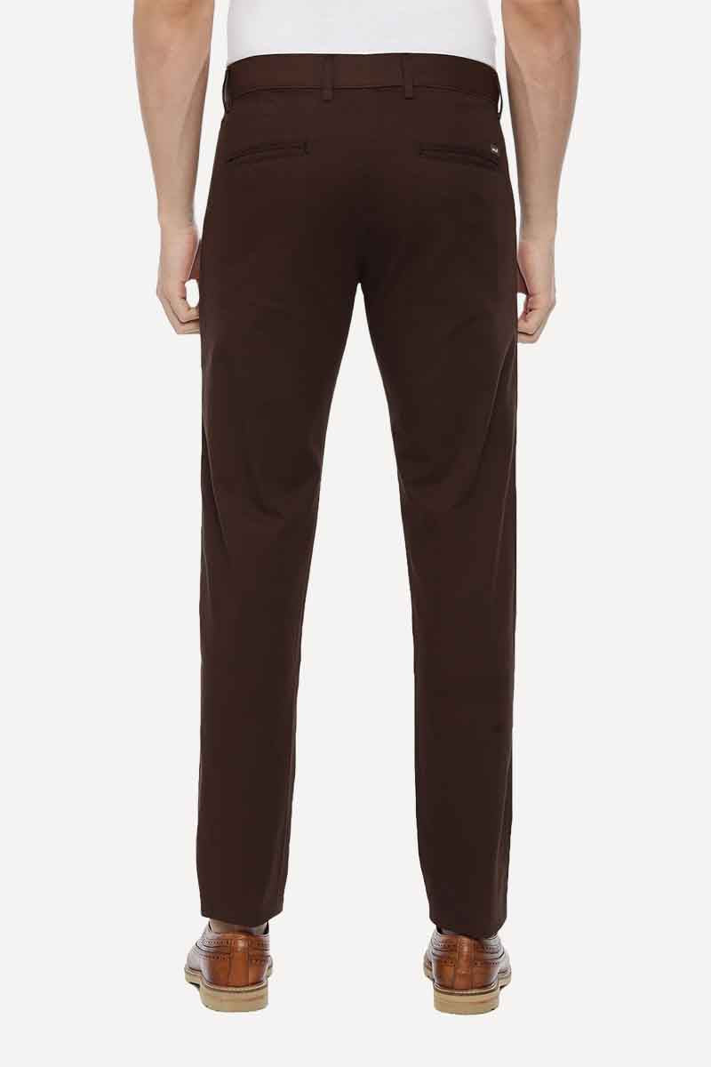 Brooklyn - Coffee Brown Cotton Lycra Trousers TR19010