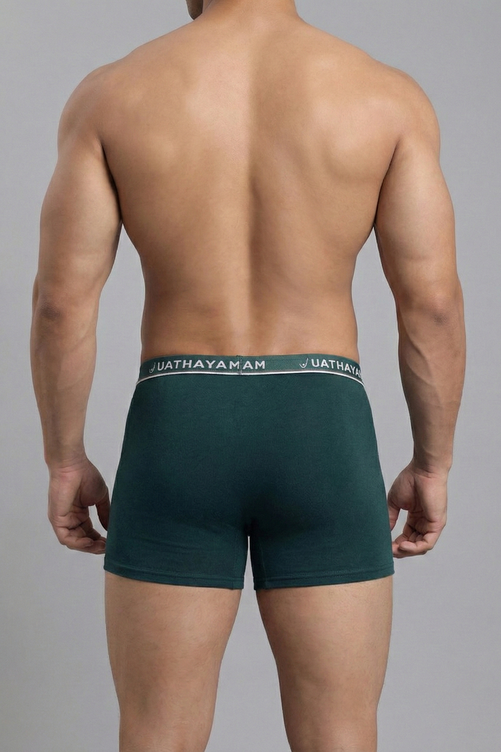 Cotton trunks for men forest green colour