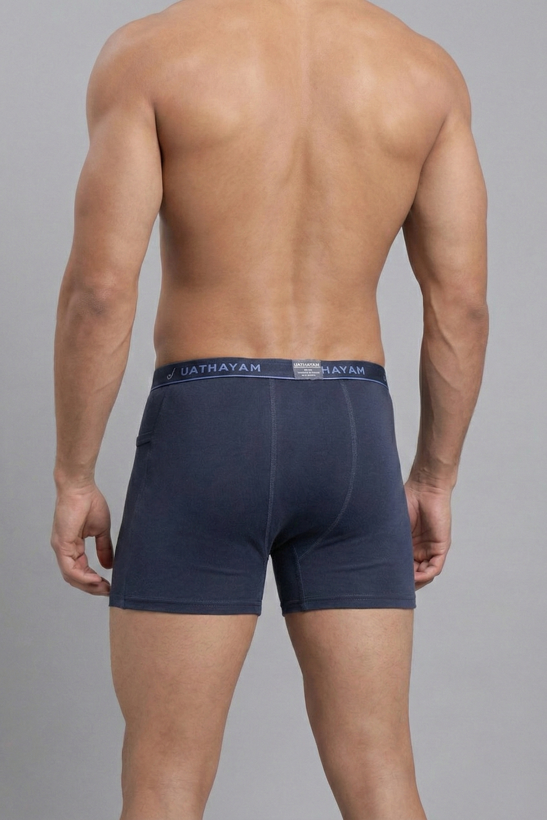 Men’s breathable cotton trunks blue