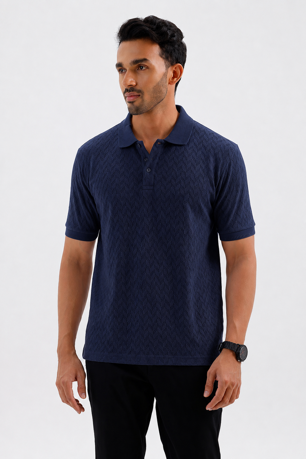 Fashion Polo - Deep Blue T-Shirts For Men | Ariser