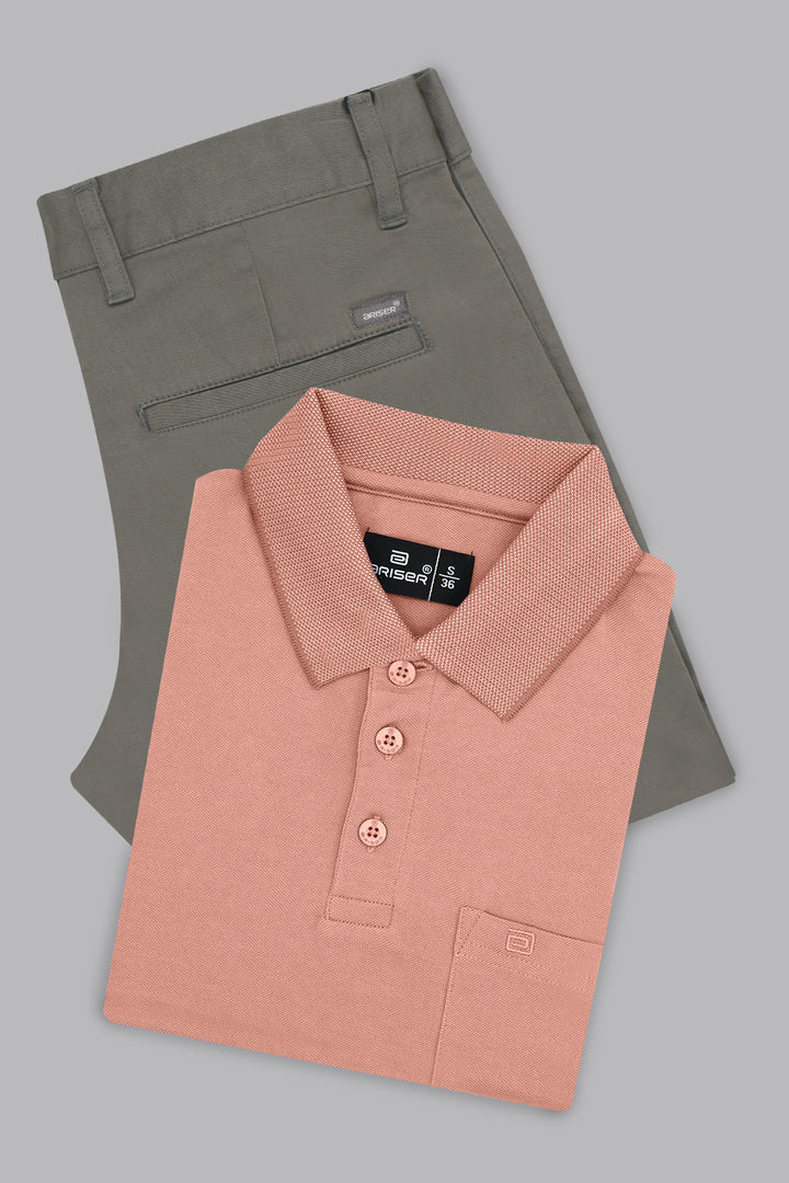 Cotton rich polo t shirt for men