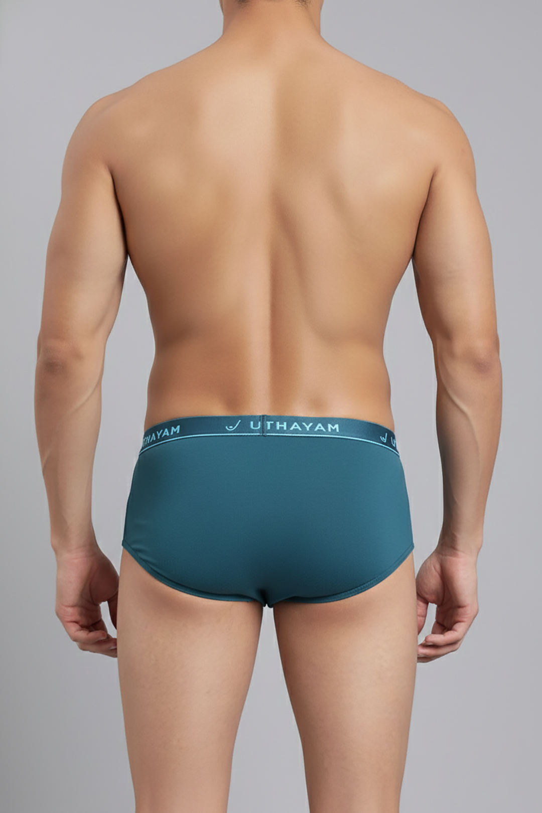 Vennto OE Greenish Blue men’s elastic briefs