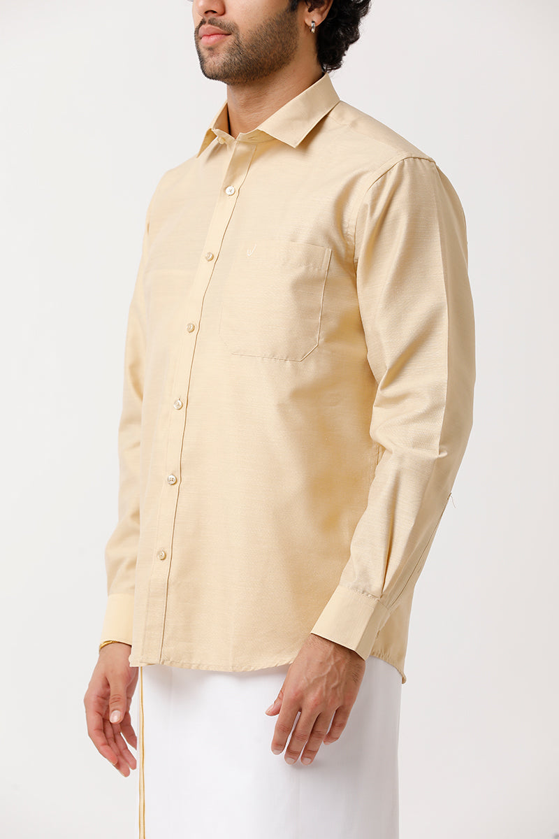 Buy Sandal Shirt with Dhoti Matching Set I Uathayam Dhoti I Uathayam