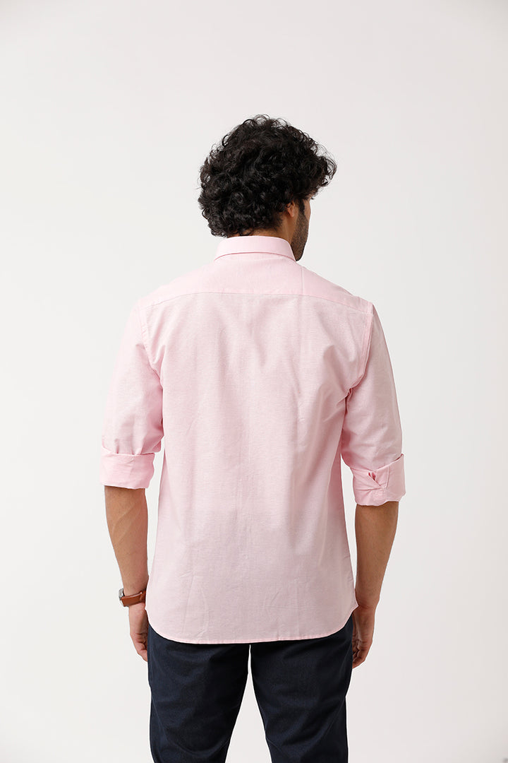 Jute Classic - Soft Pink Formal Shirt For Men | Ariser